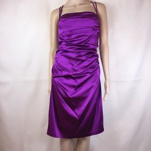 Suzi Chin for Maggy Boutique Stretch Satin Dress